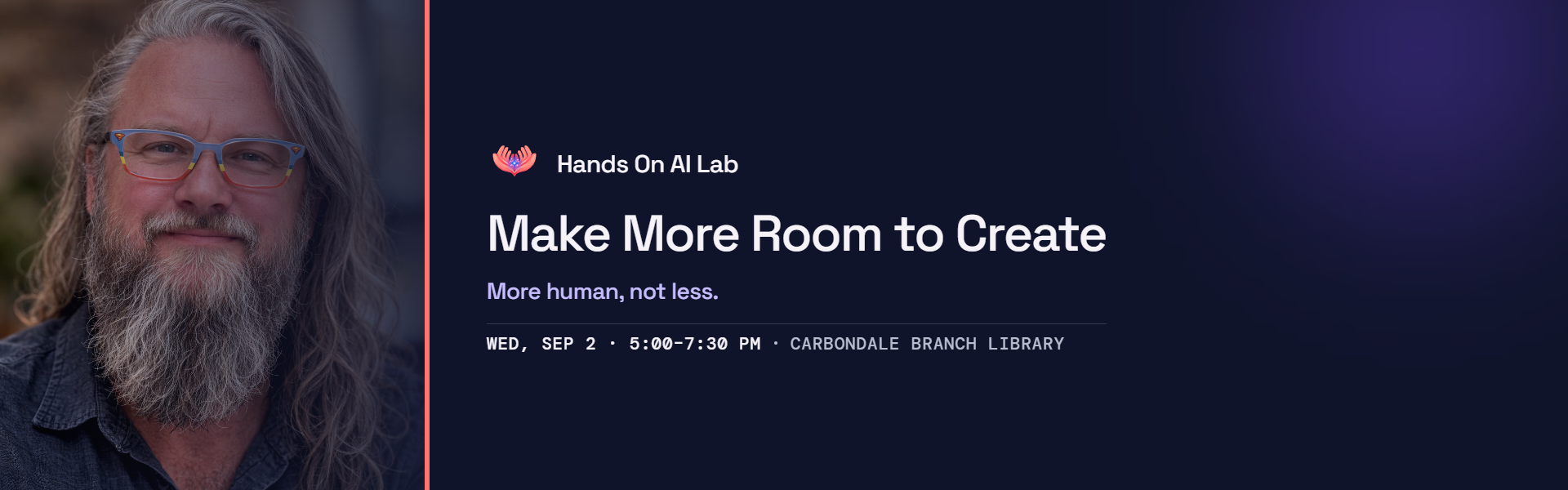 Make More Room to Create event artwork